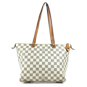 Louis Vuitton Damier Bag Iena White Tote White Shoulder Azur Canvas